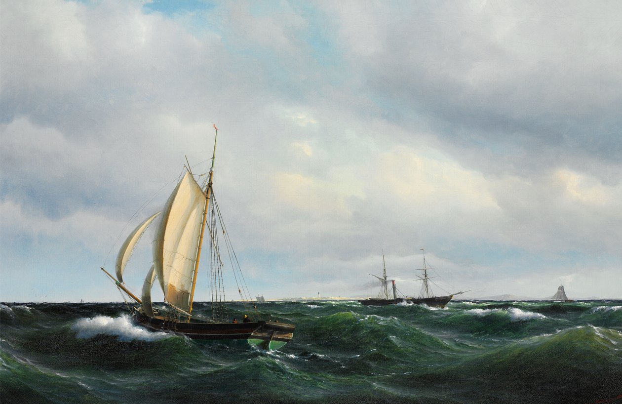 Vilhelm Melbye - Après-midi orageux à Skagerak - Vilhelm Melbye