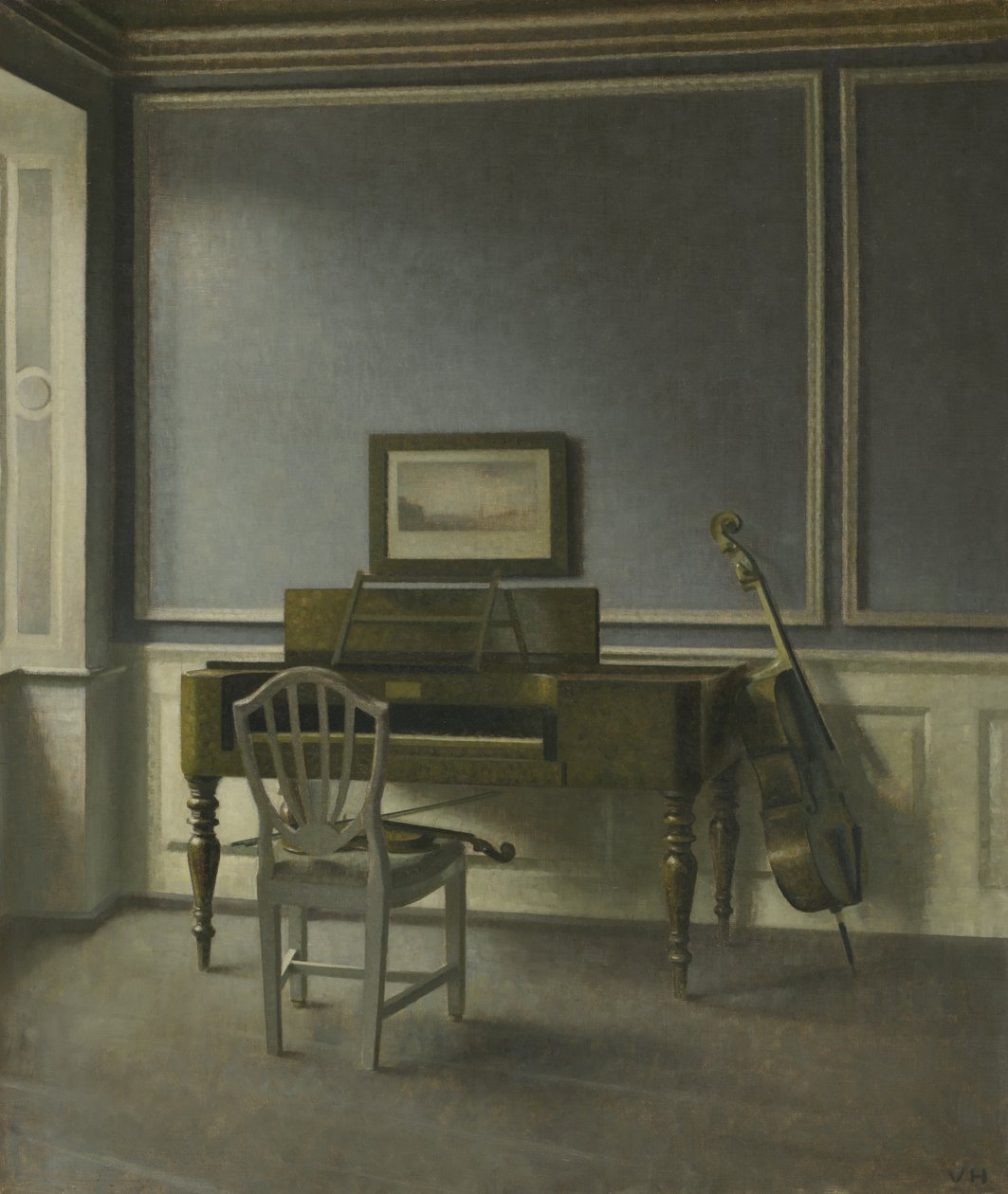 Intérieur. The Music Room, Strandgade 30 - Vilhelm Hammershøi