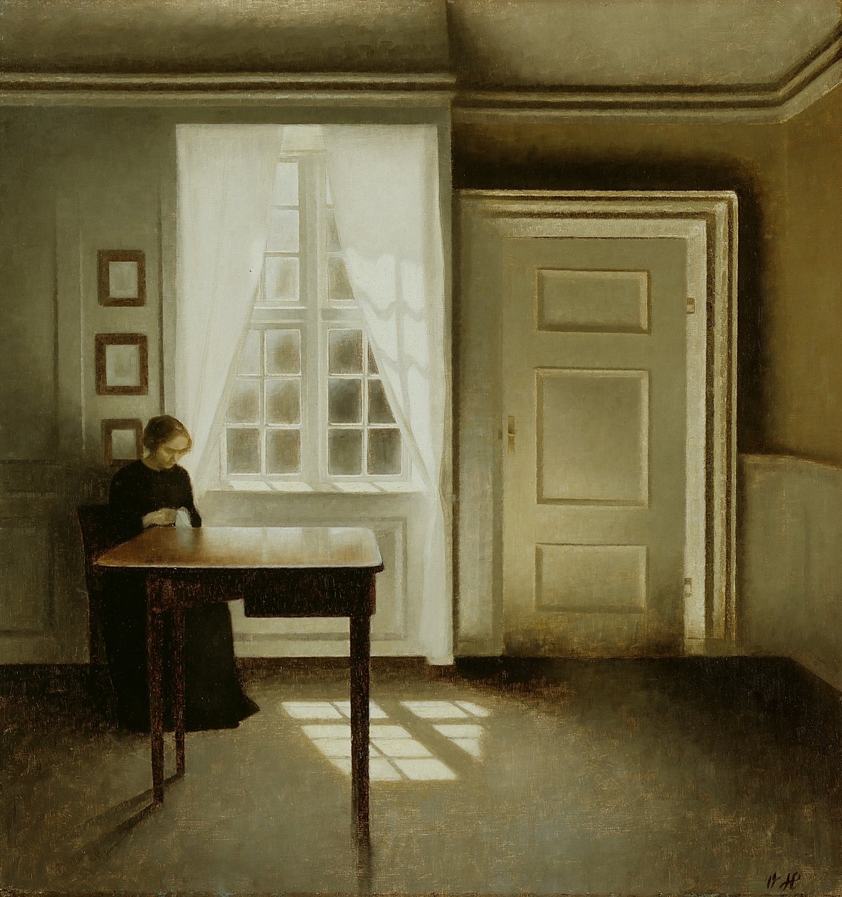 Intérieur avec une dame, 1901 - Vilhelm Hammershoi