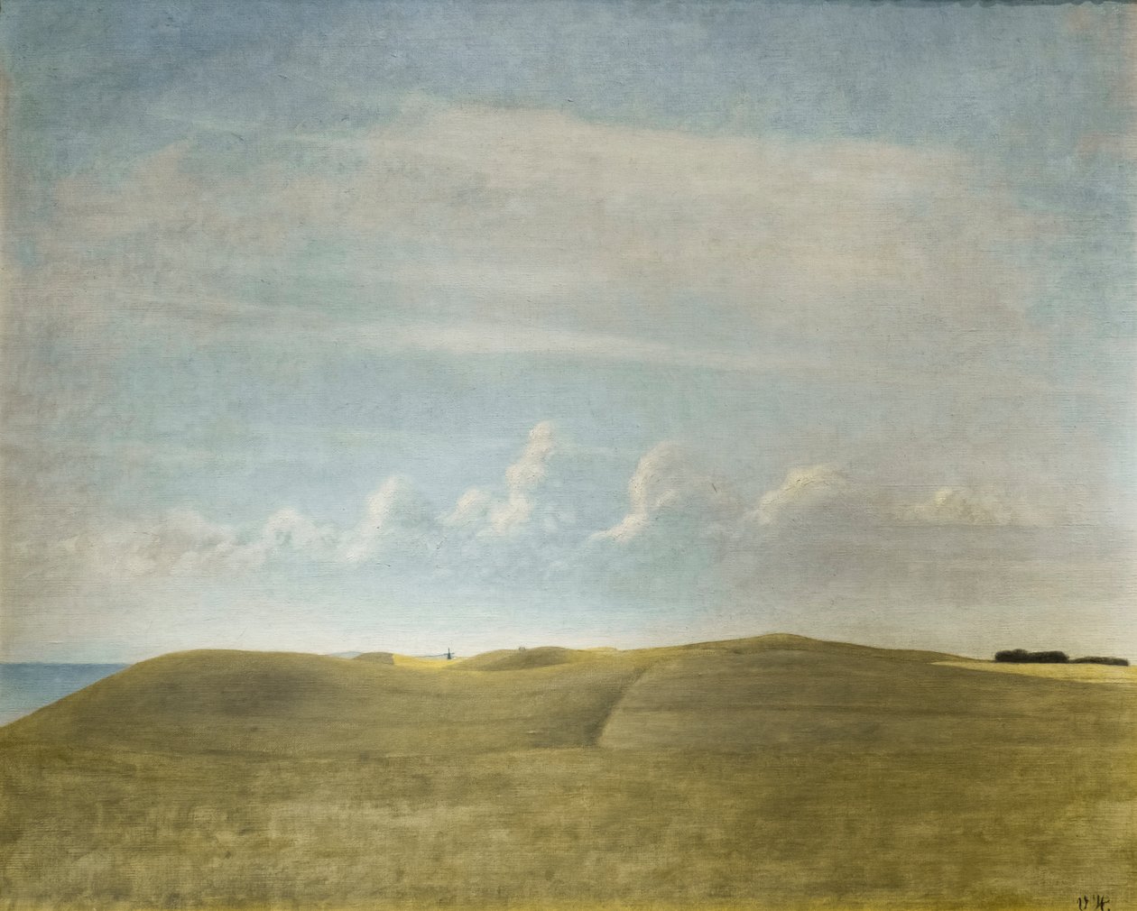 Paysage (vue de Refsnaes) - Vilhelm Hammershoi