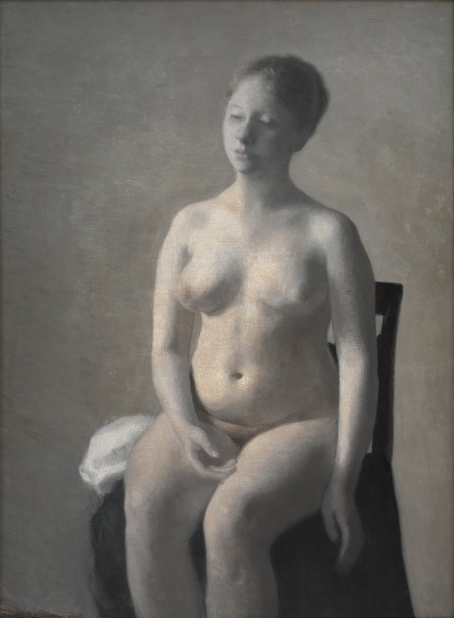 Modèle féminin nu - Vilhelm Hammershoi