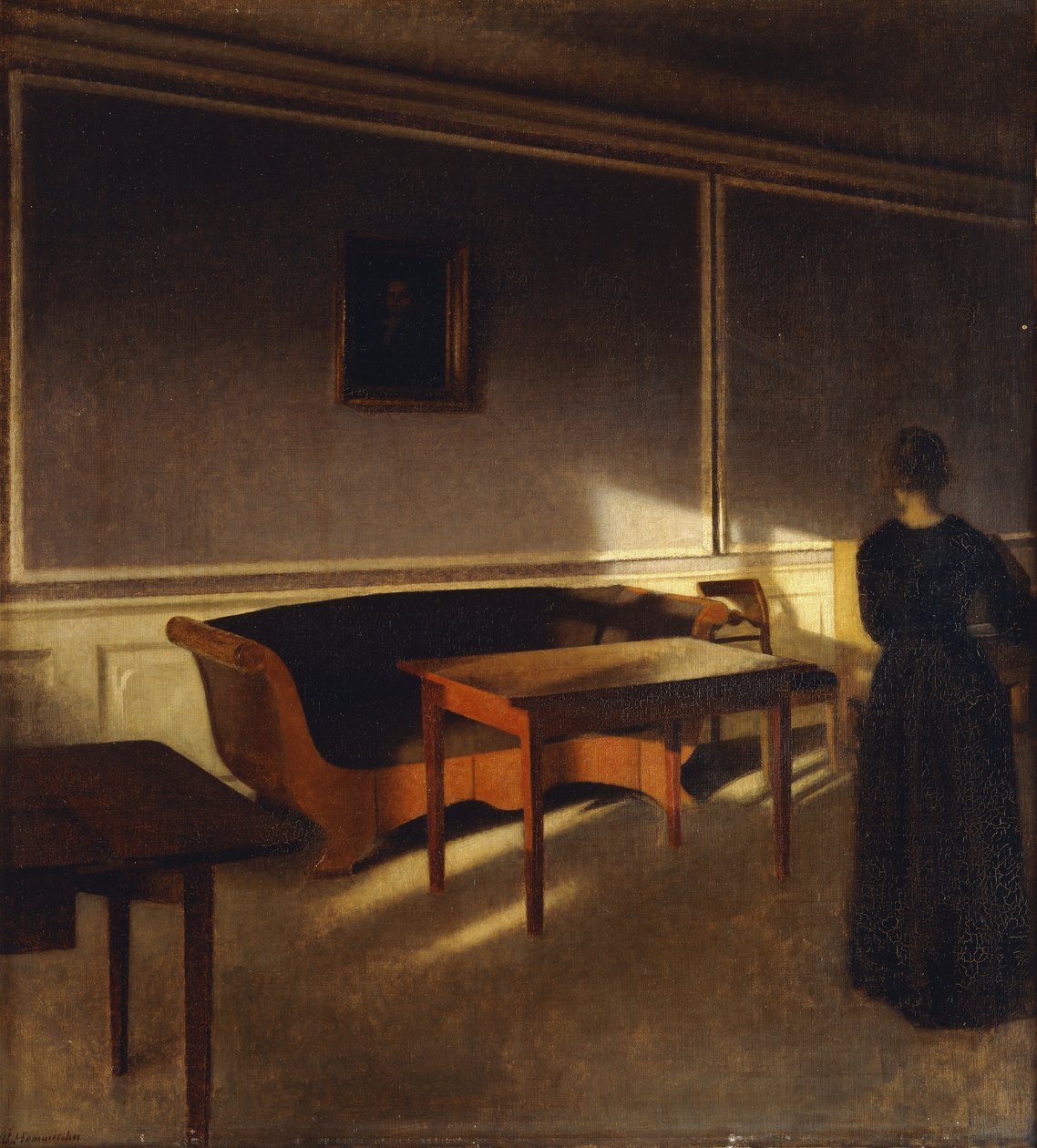 Solskin I Dagligstuen, No.1, 1903 - Vilhelm Hammershoi