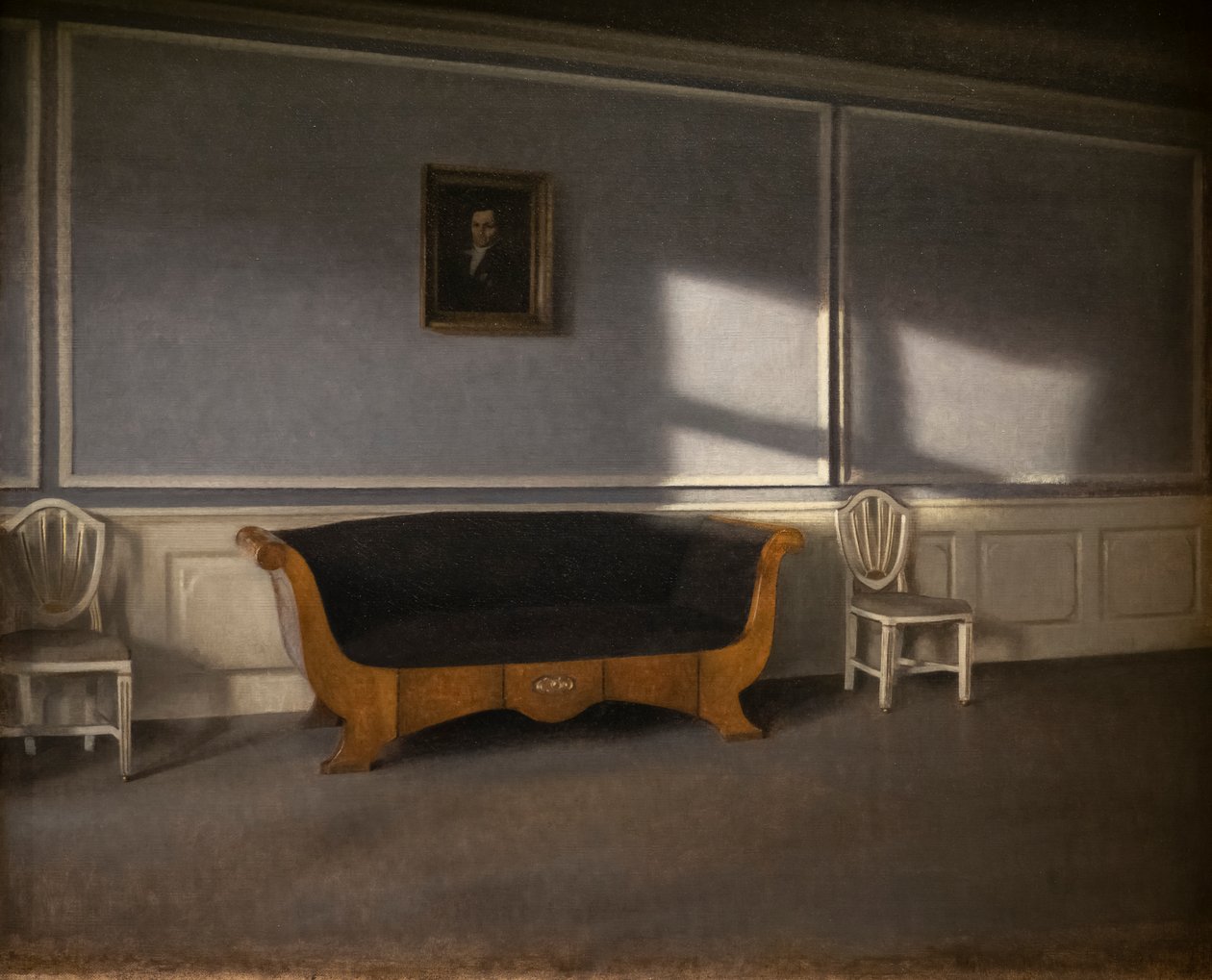 Rayons de soleil dans le salon, III - Vilhelm Hammershoi