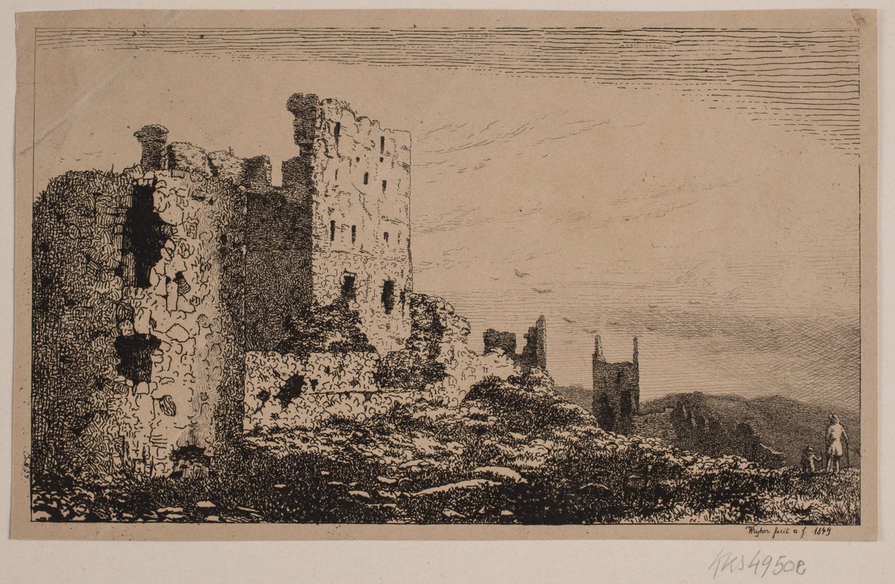 Hammershus à Bornholm - Vilhelm Kyhn