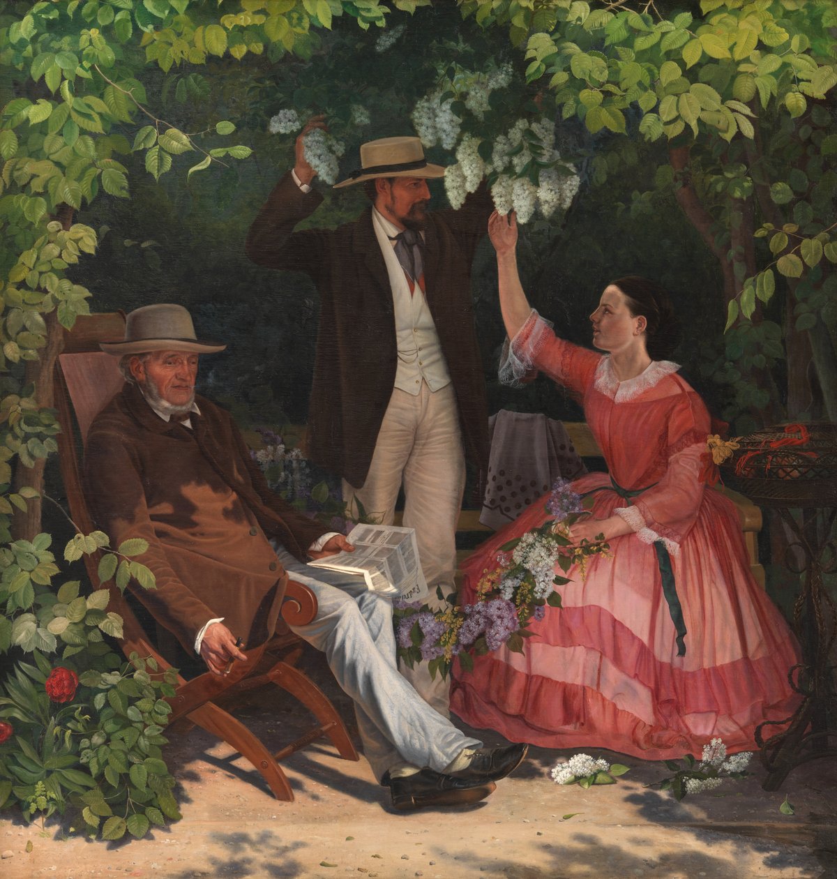 Dans le pavillon - Vilhelm Kyhn