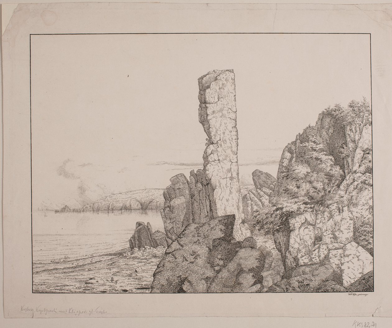 Côte rocheuse à Bornholm - Vilhelm Kyhn