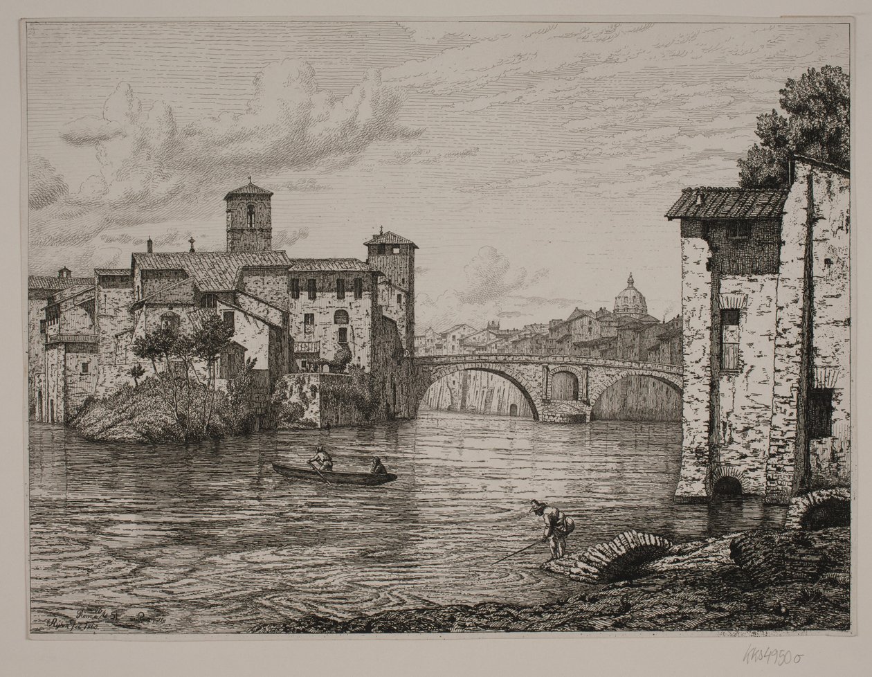 Partie près de Ponte Rotto à Rome - Vilhelm Kyhn