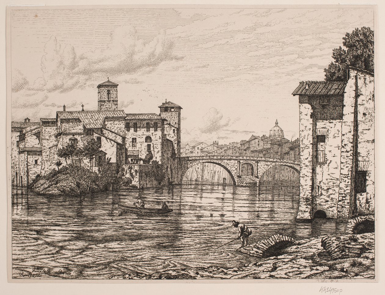 Partie près de Ponte Rotto à Rome - Vilhelm Kyhn