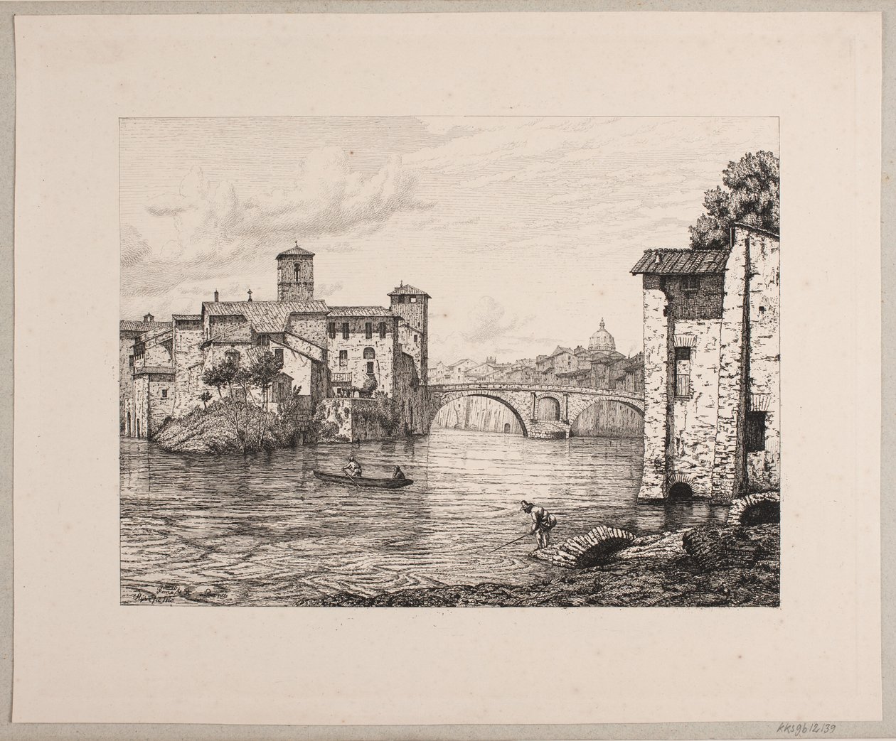 Vue de Ponte Rotto à Rome - Vilhelm Kyhn