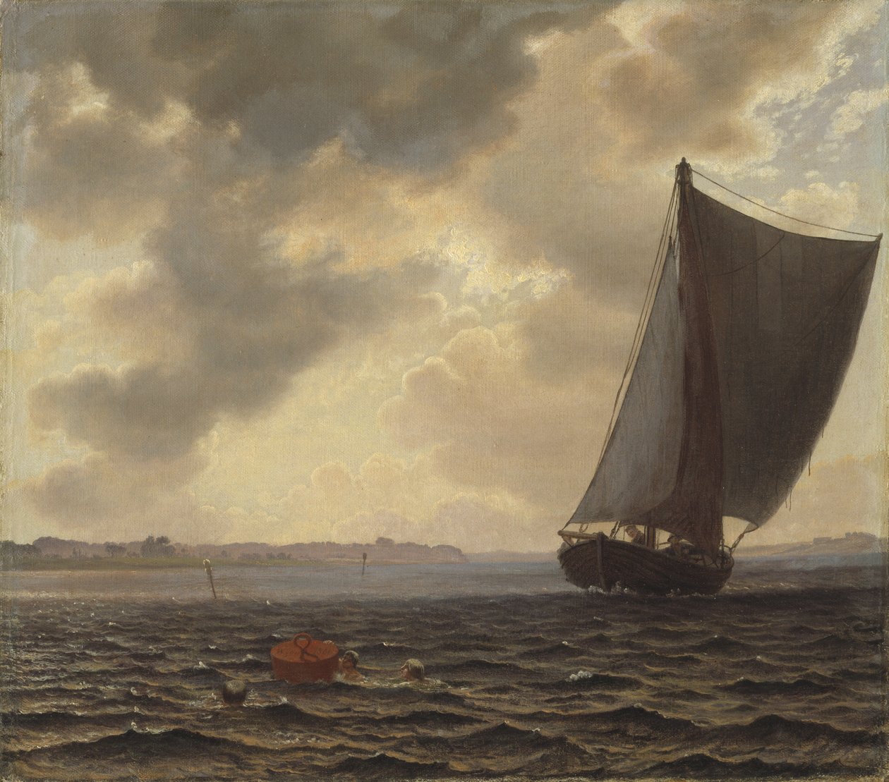 Voiliers dans le détroit de Guldborg - Vilhelm Kyhn
