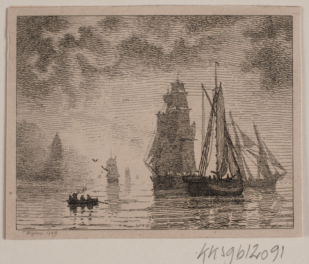 Les voiles par temps de brouillard - Vilhelm Kyhn