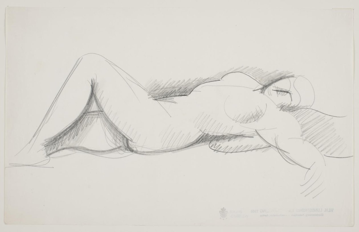 Modèle féminin allongé - Vilhelm Lundstrøm