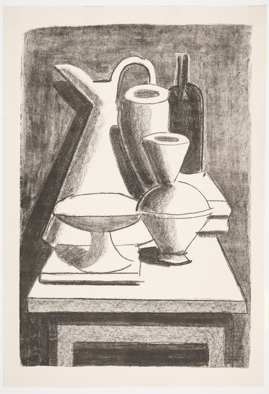 Nature morte. Cruche, bouteille, etc. - Vilhelm Lundstrøm
