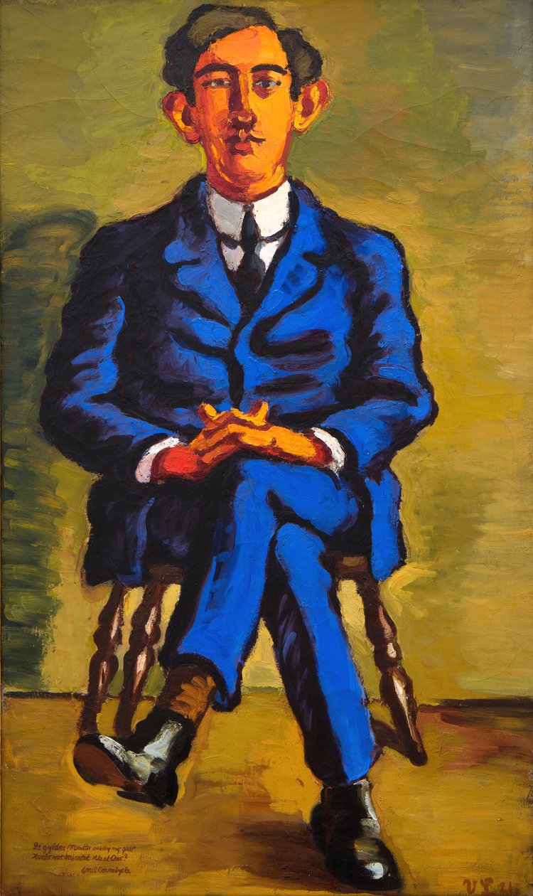 Portrait du poète Emil Bønnelycke - Vilhelm Lundstrøm