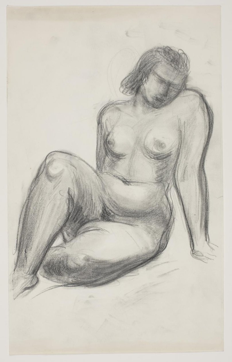 Modèle féminin assis - Vilhelm Lundstrøm