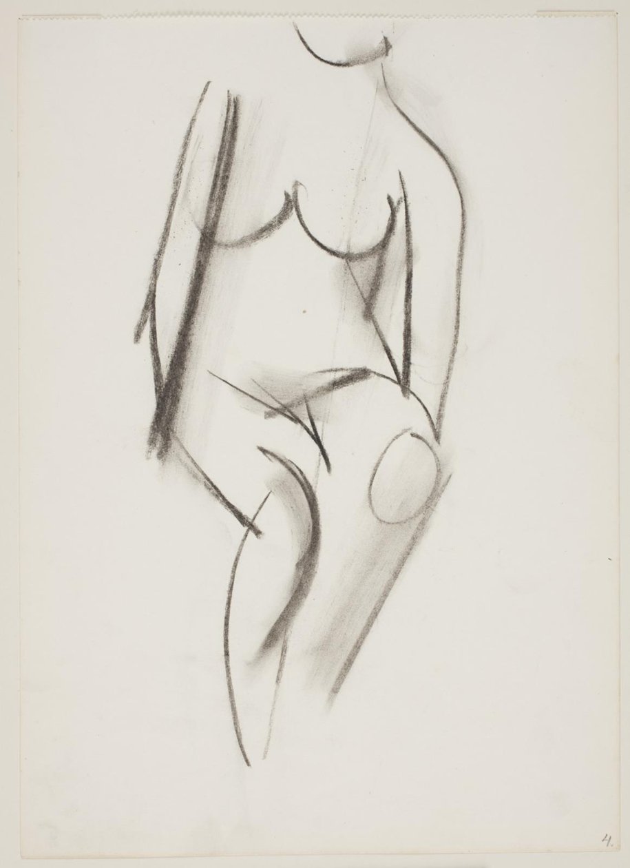Femme nue assise vue de face - Vilhelm Lundstrøm