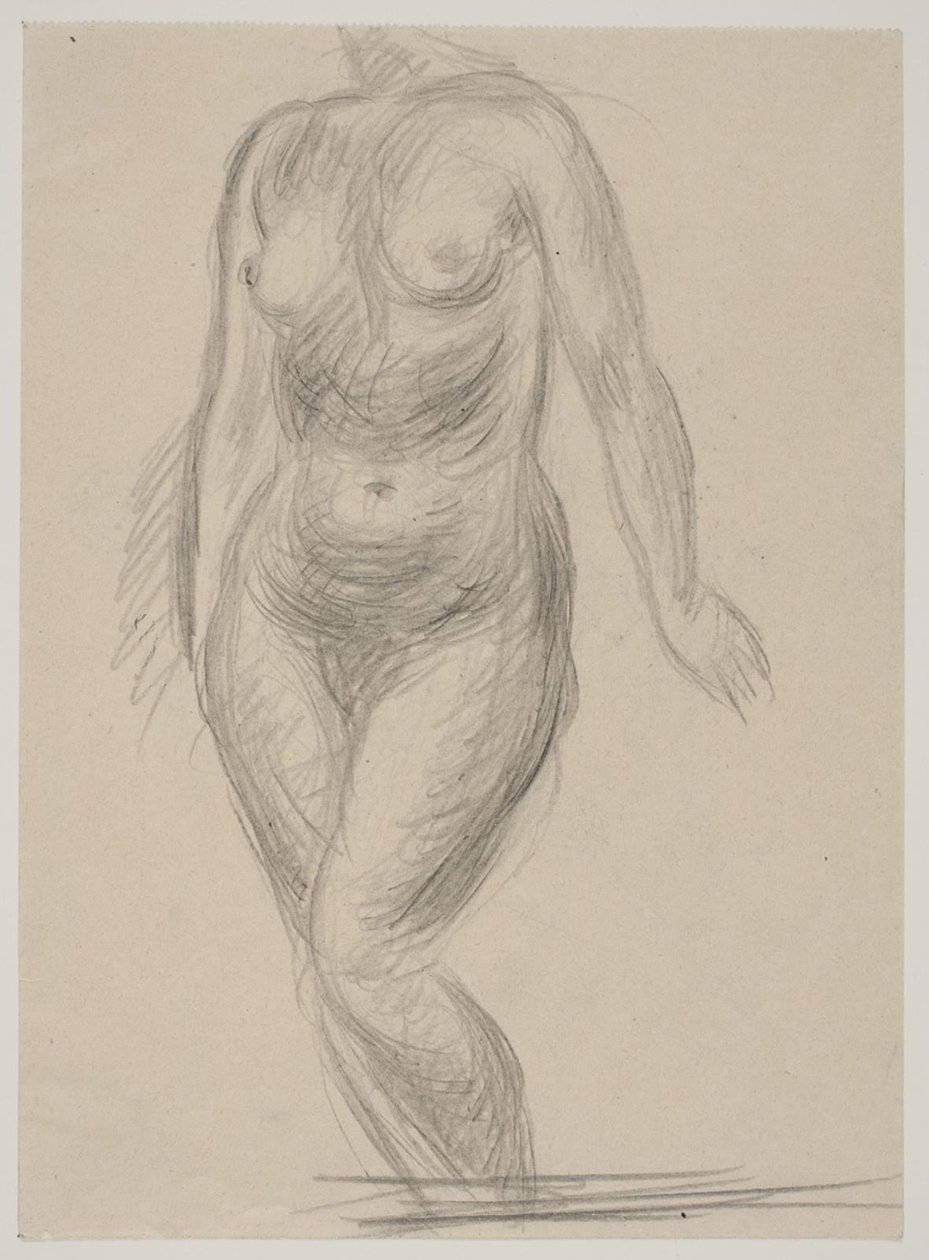 Modèle féminin debout - Vilhelm Lundstrøm
