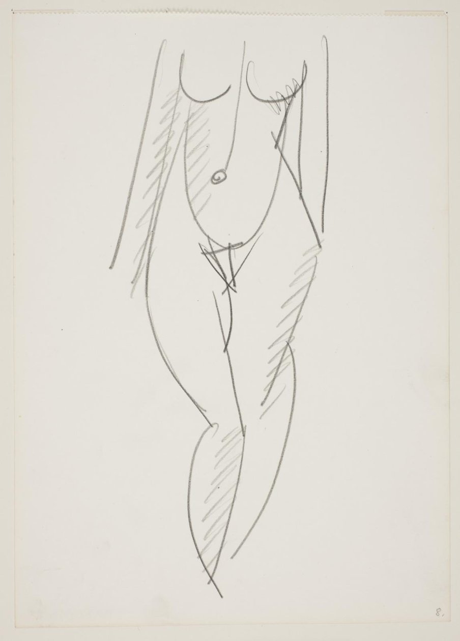 Femme nue debout vue de face - Vilhelm Lundstrøm