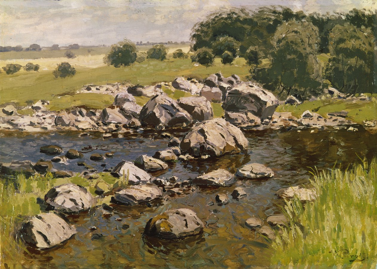 Paysage avec pierres, vers 1910 - Vilhelms Purvitis