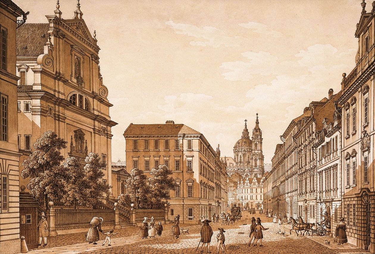 Vue de la rue Karmelitská vers l