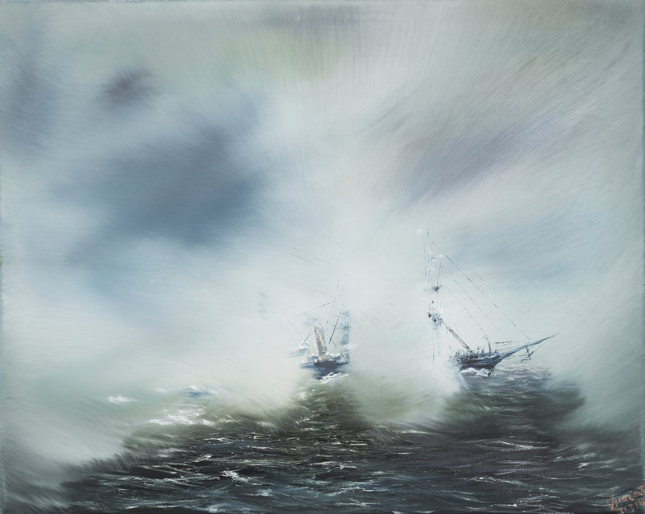 Découverte du déblaiement dans la brume marine Scott en route vers l