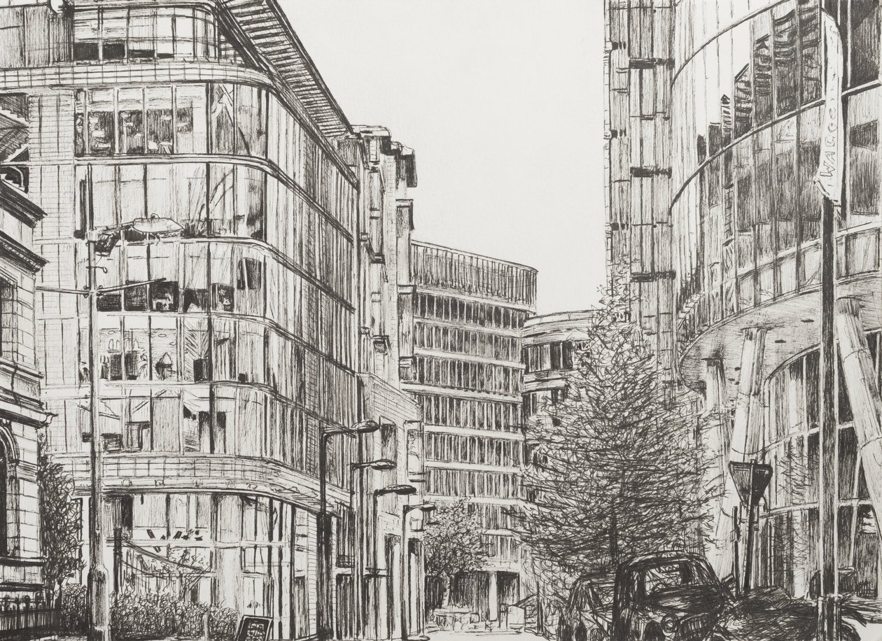 Manchester, Deansgate, vue depuis un café, 2010 - Vincent Alexander Booth
