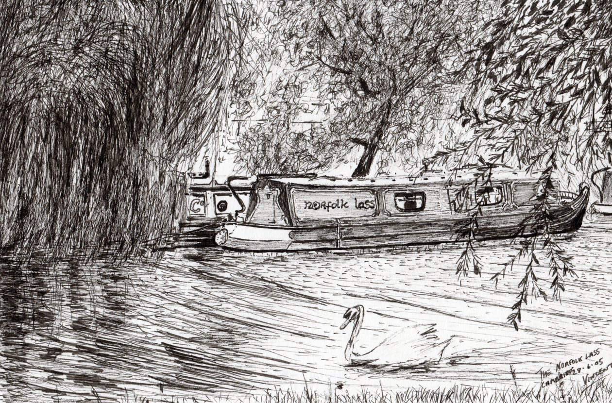 Péniches à Cambridge, 2005 - Vincent Alexander Booth