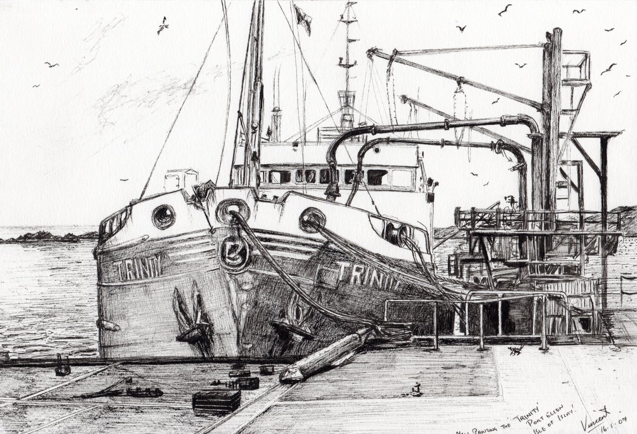 Le port de la Trinité Ellen Isle of Islay, 2007 - Vincent Alexander Booth