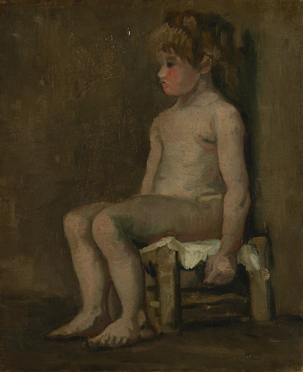 Jeune fille nue, assise - Vincent van Gogh