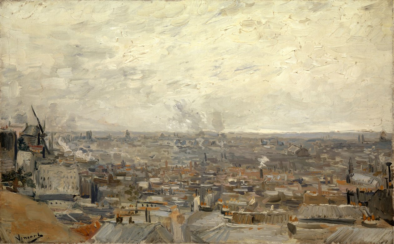 Vue de Paris depuis Montmartre - Vincent van Gogh