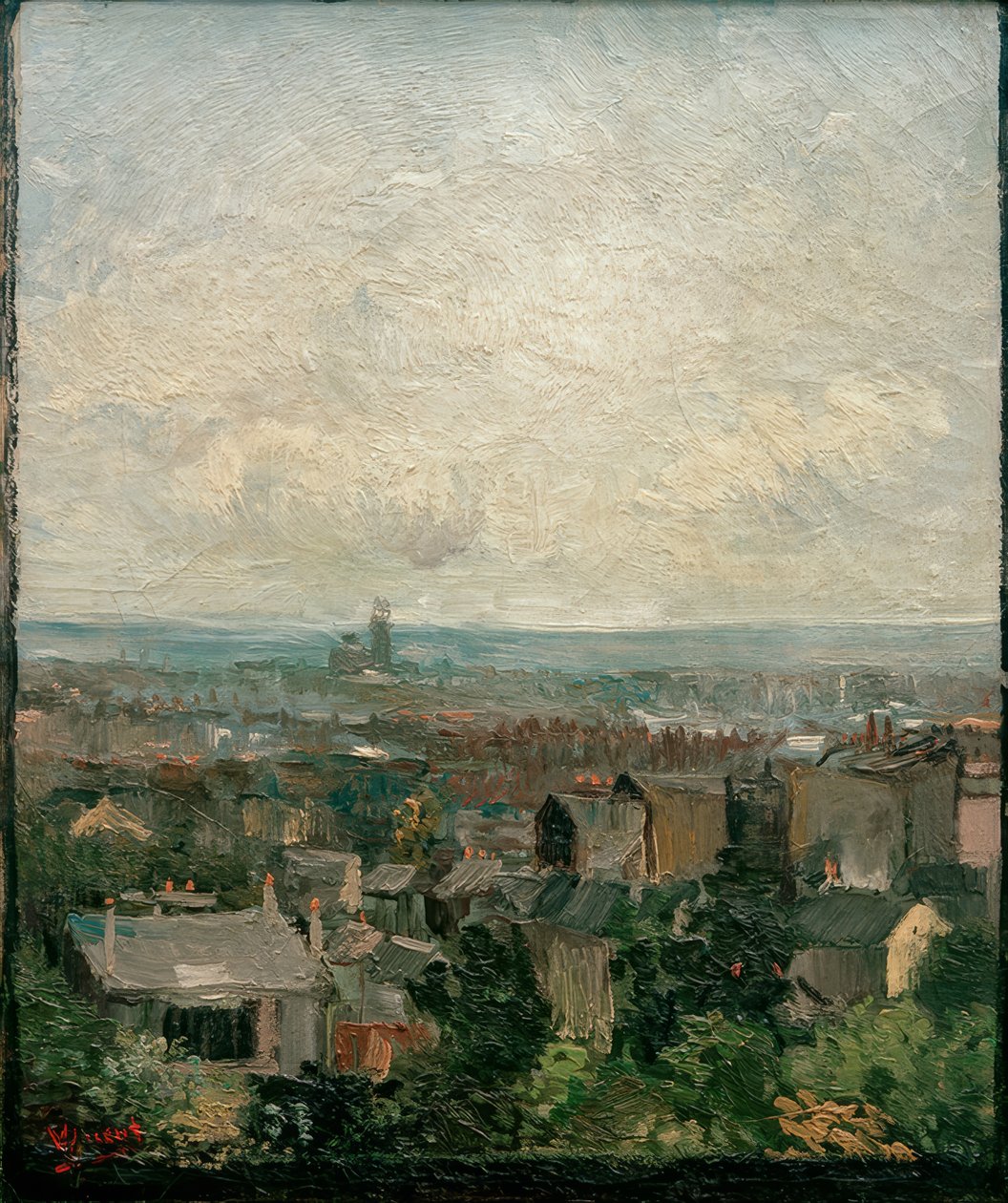 Vue sur les toits de Paris - Vincent van Gogh