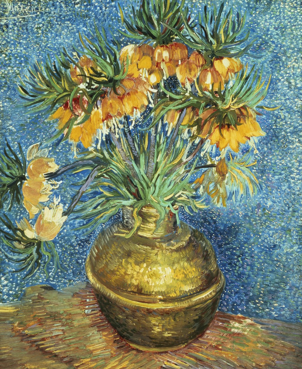 Fritillaires impériales dans un vase en cuivre, 1886 - Vincent van Gogh