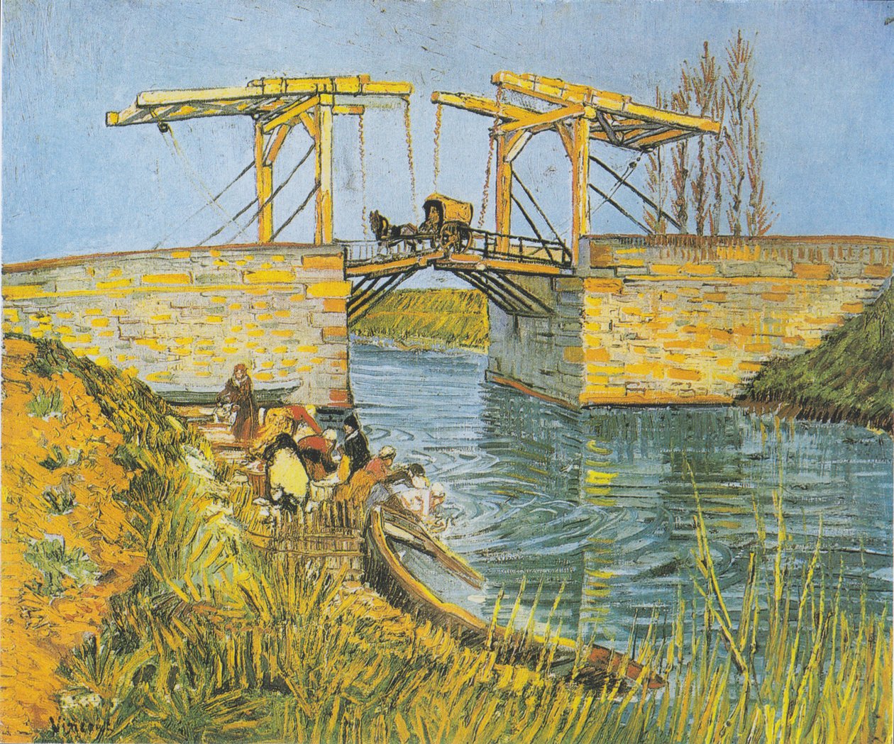 Le pont de Langlois à Arles avec blanchisseuses - Vincent van Gogh