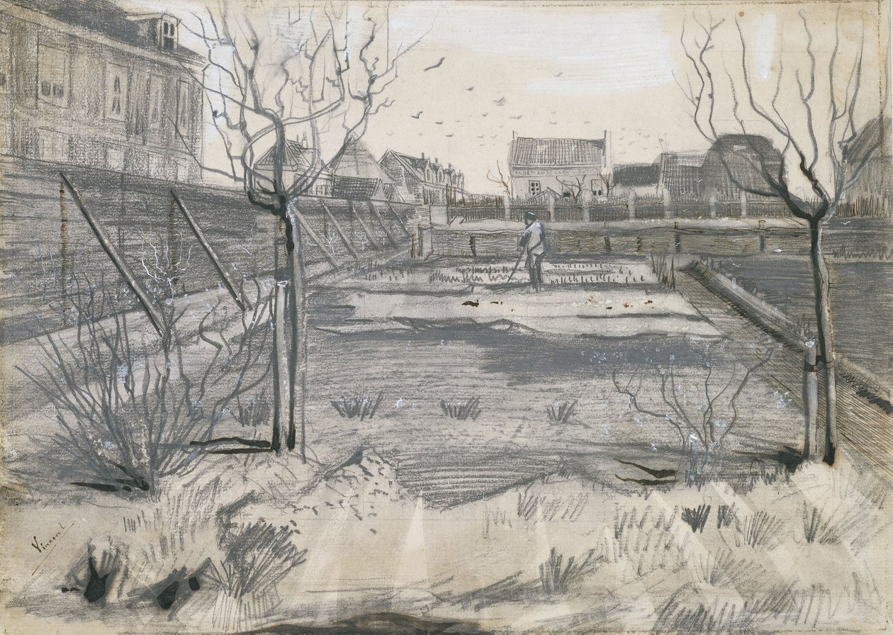 Pépinière de fleurs sur le Schenkweg à La Haye, 1882 - Vincent van Gogh