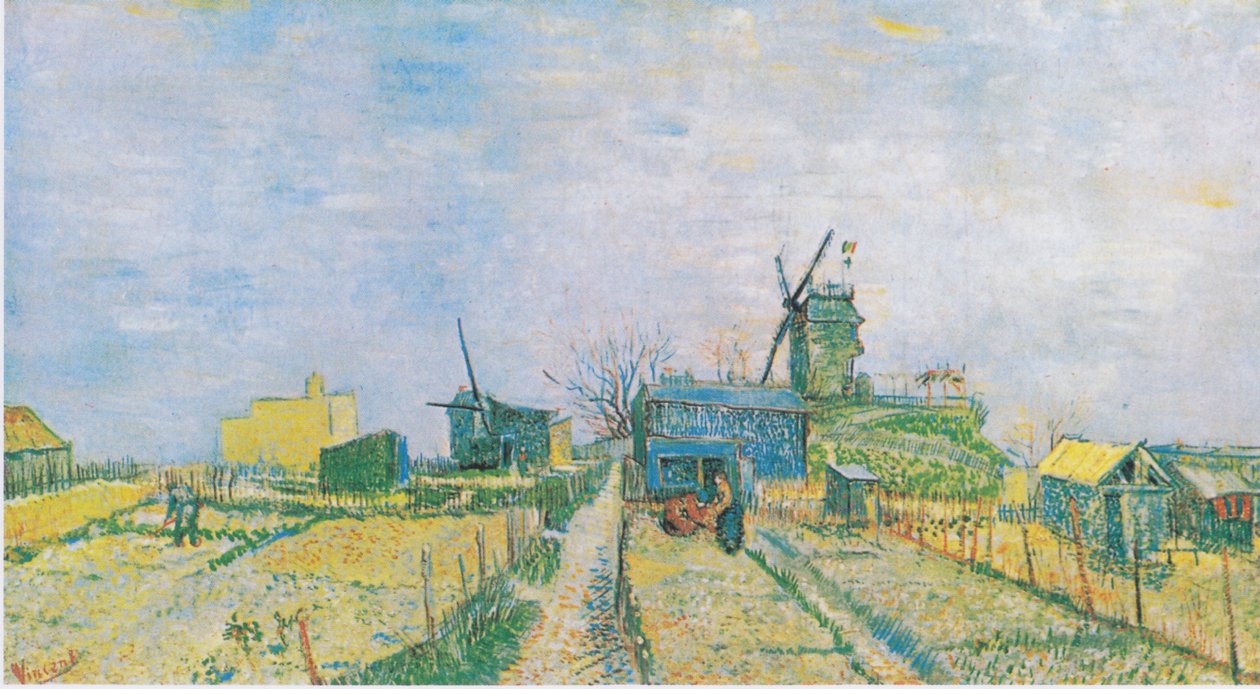 Jardins potagers sur Montmartre - Vincent van Gogh