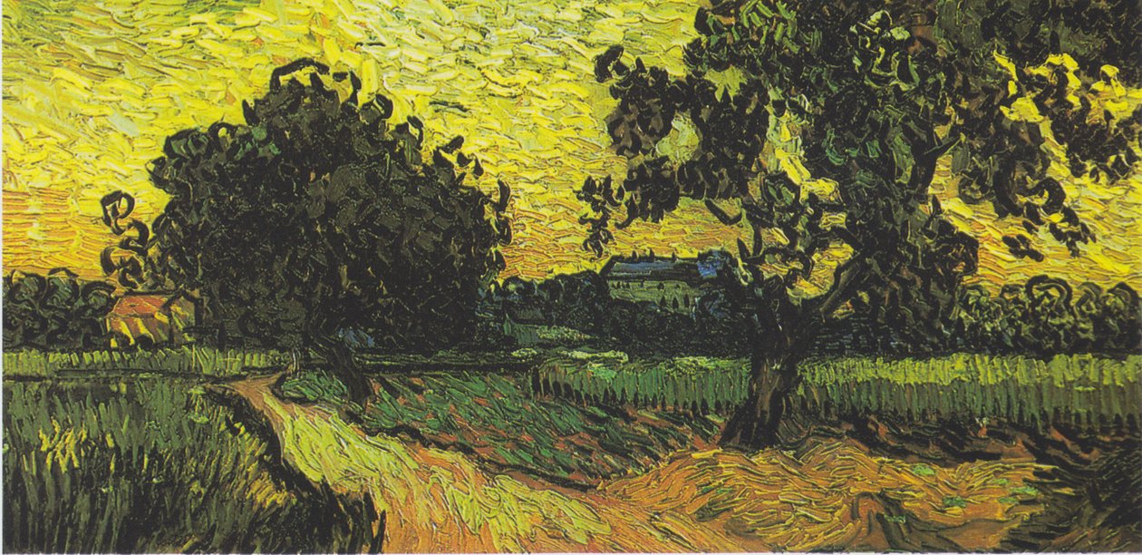 Paysage avec le château d