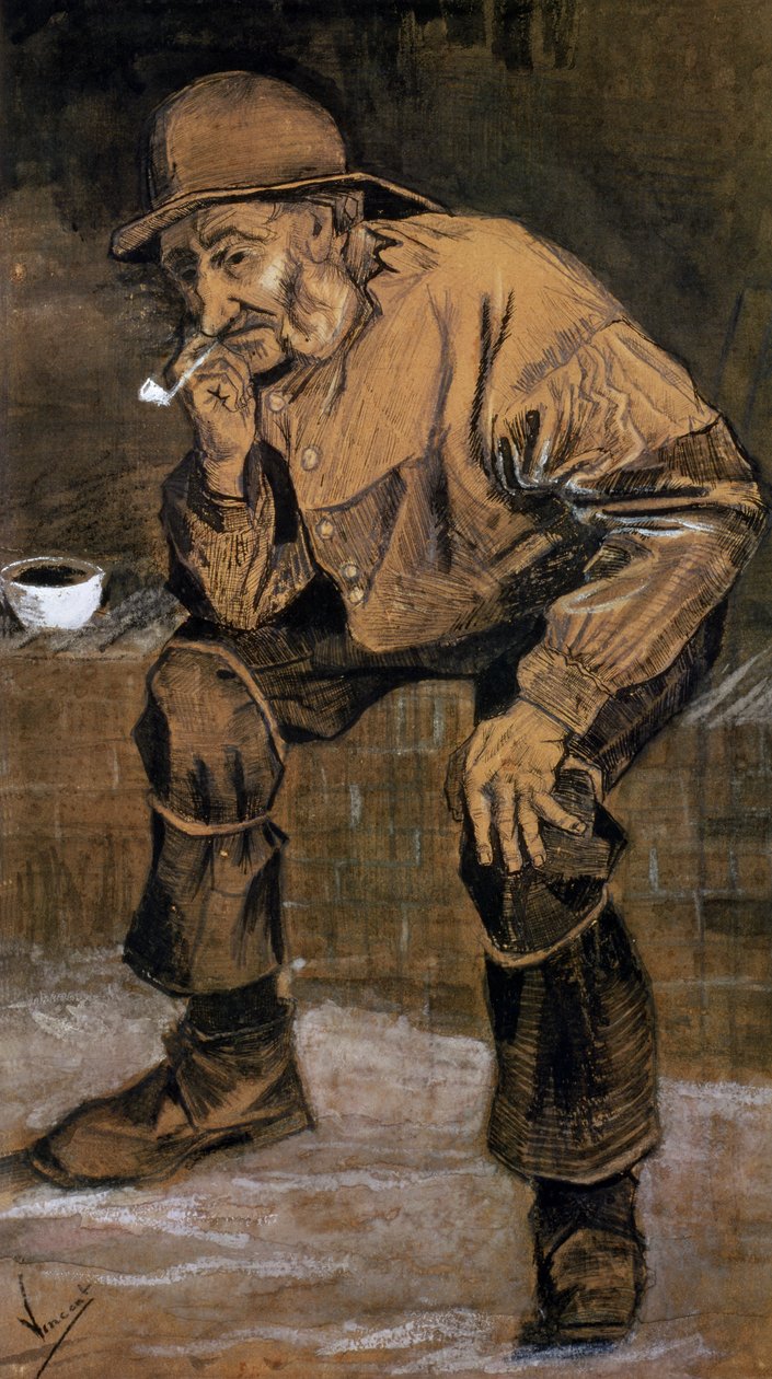 Vieil homme avec une pipe, 1883 - Vincent van Gogh