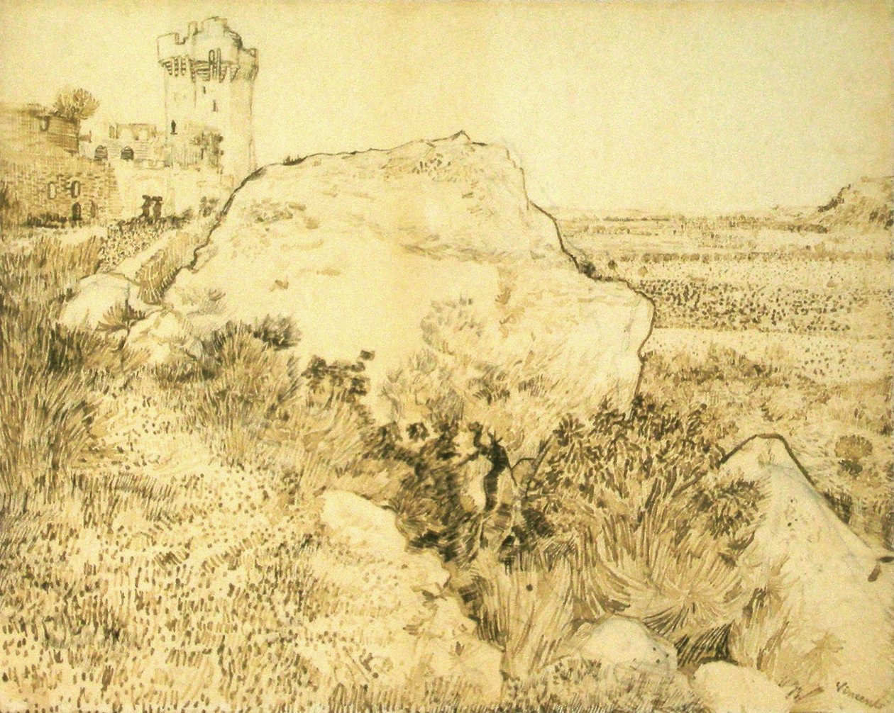 Roches et ruines - Vincent van Gogh