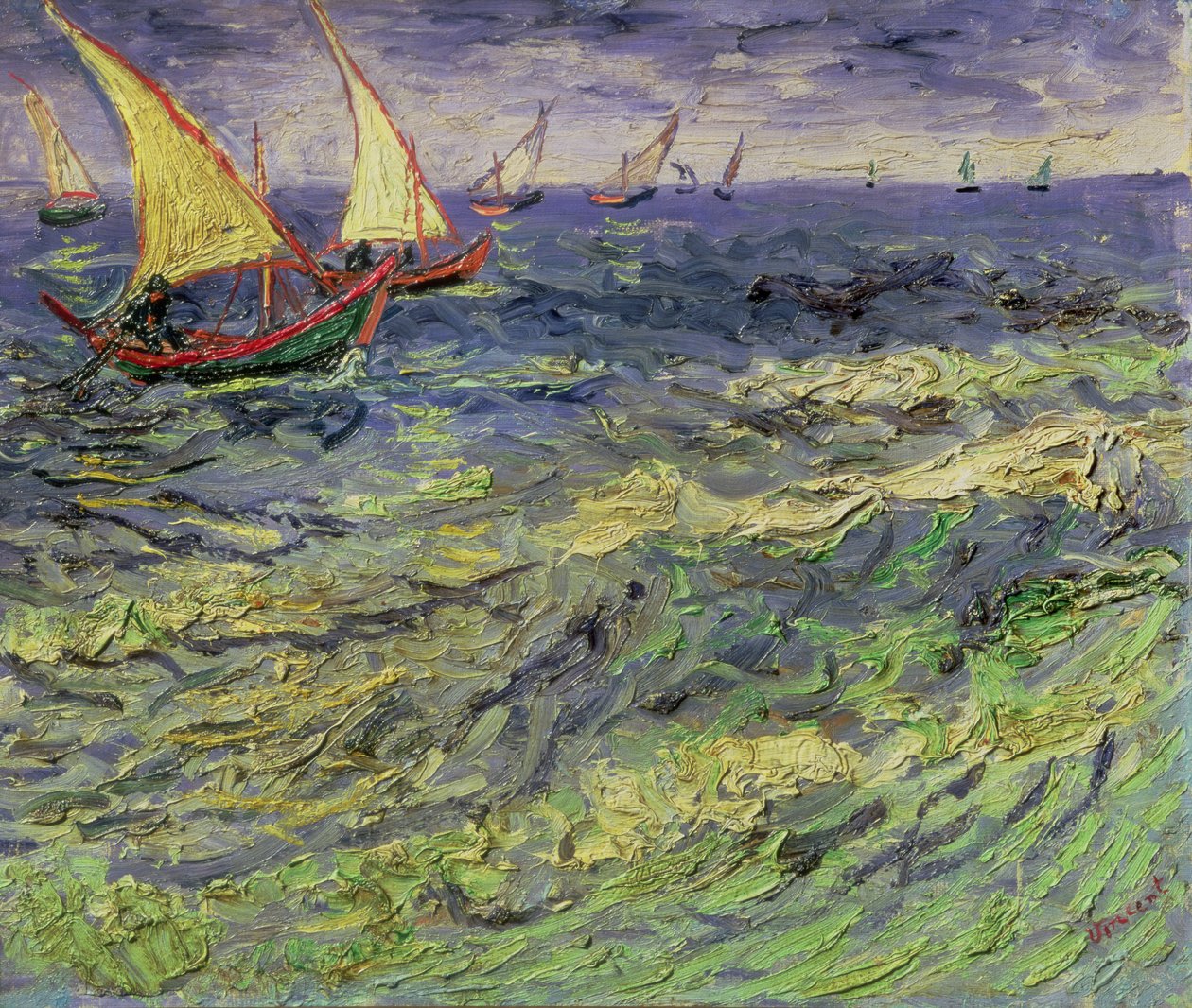 Paysage marin à Saintes-Maries (Vue de la Méditerranée) - Vincent van Gogh
