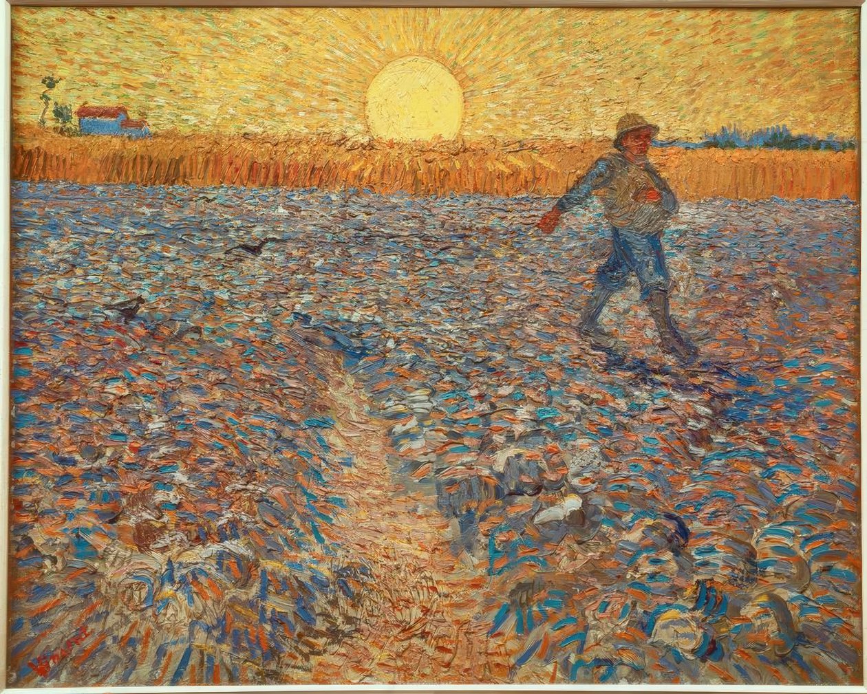 Le semeur au coucher du soleil - Vincent van Gogh