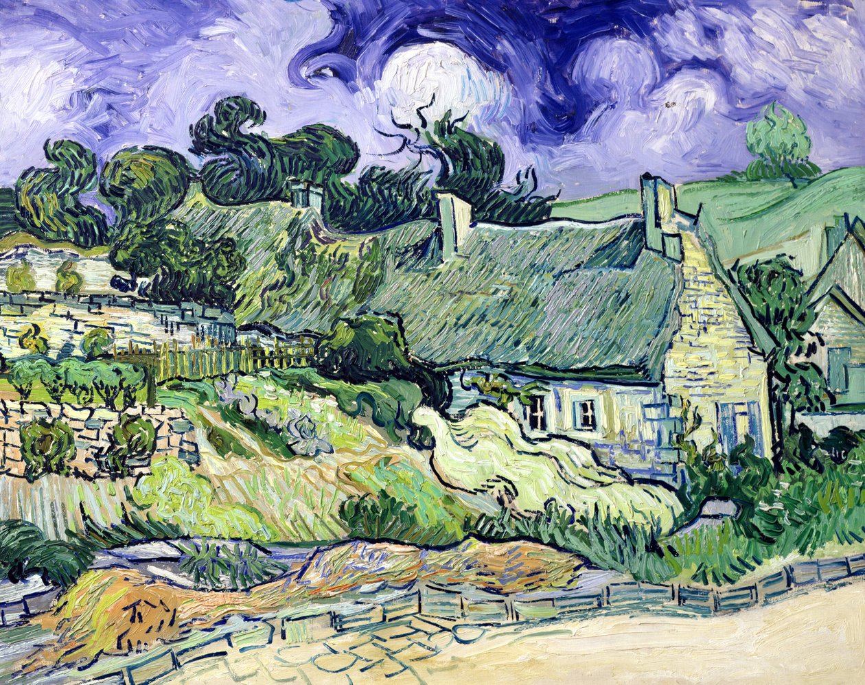 Chaumières à Cordeville, Auvers-sur-Oise, 1890 - Vincent van Gogh