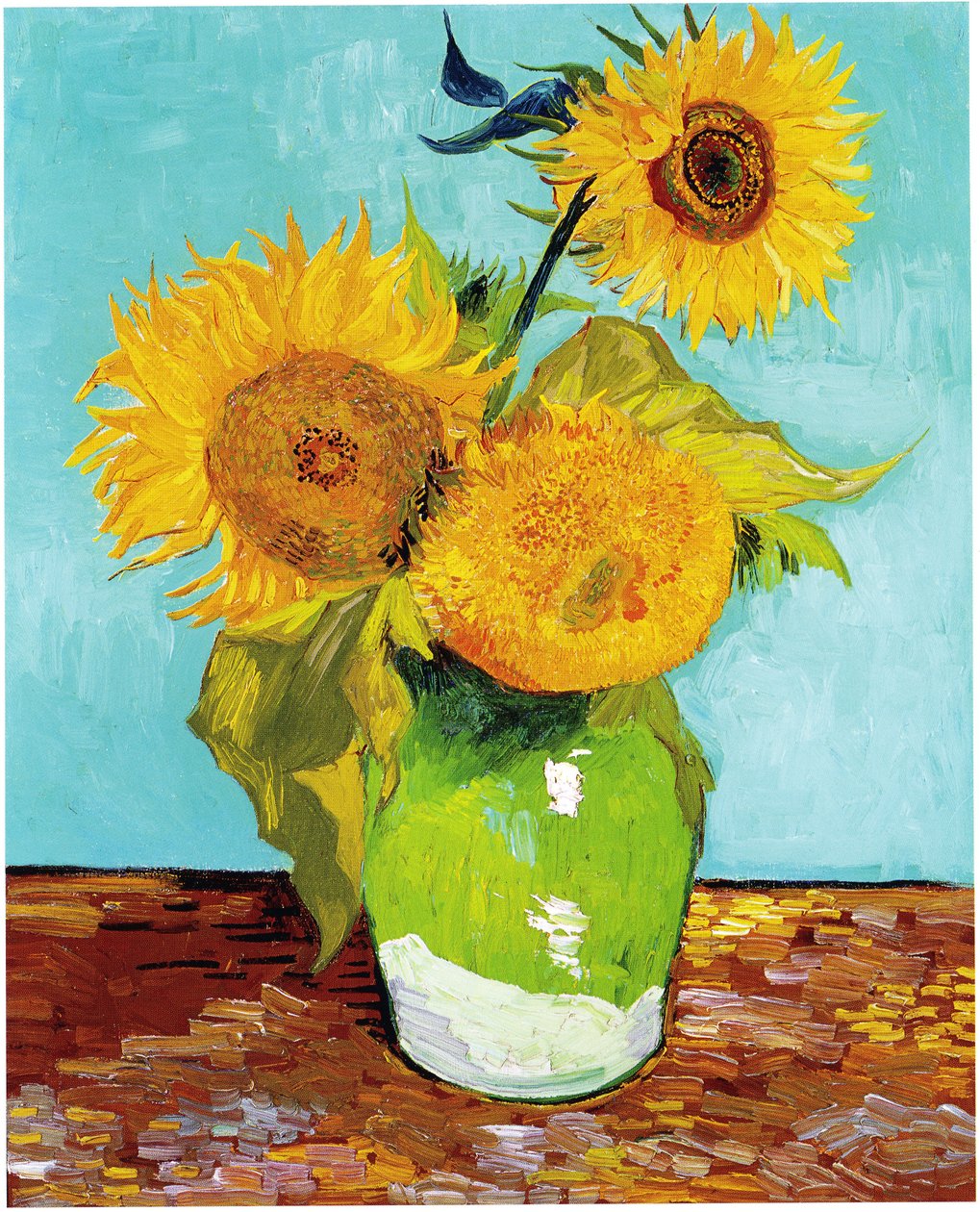Trois tournesols - Vincent van Gogh