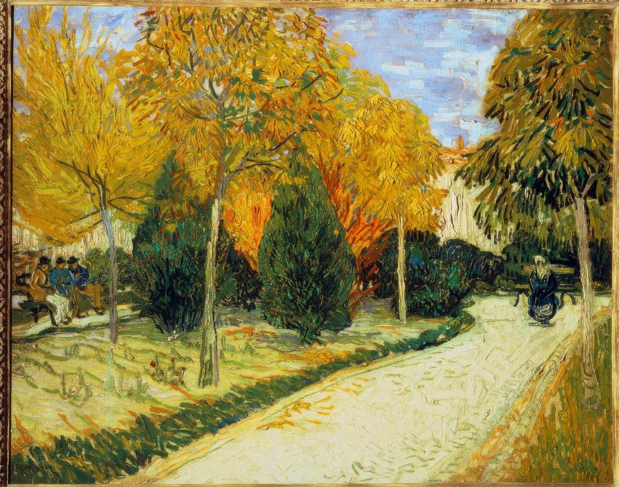 Chemin dans le parc d