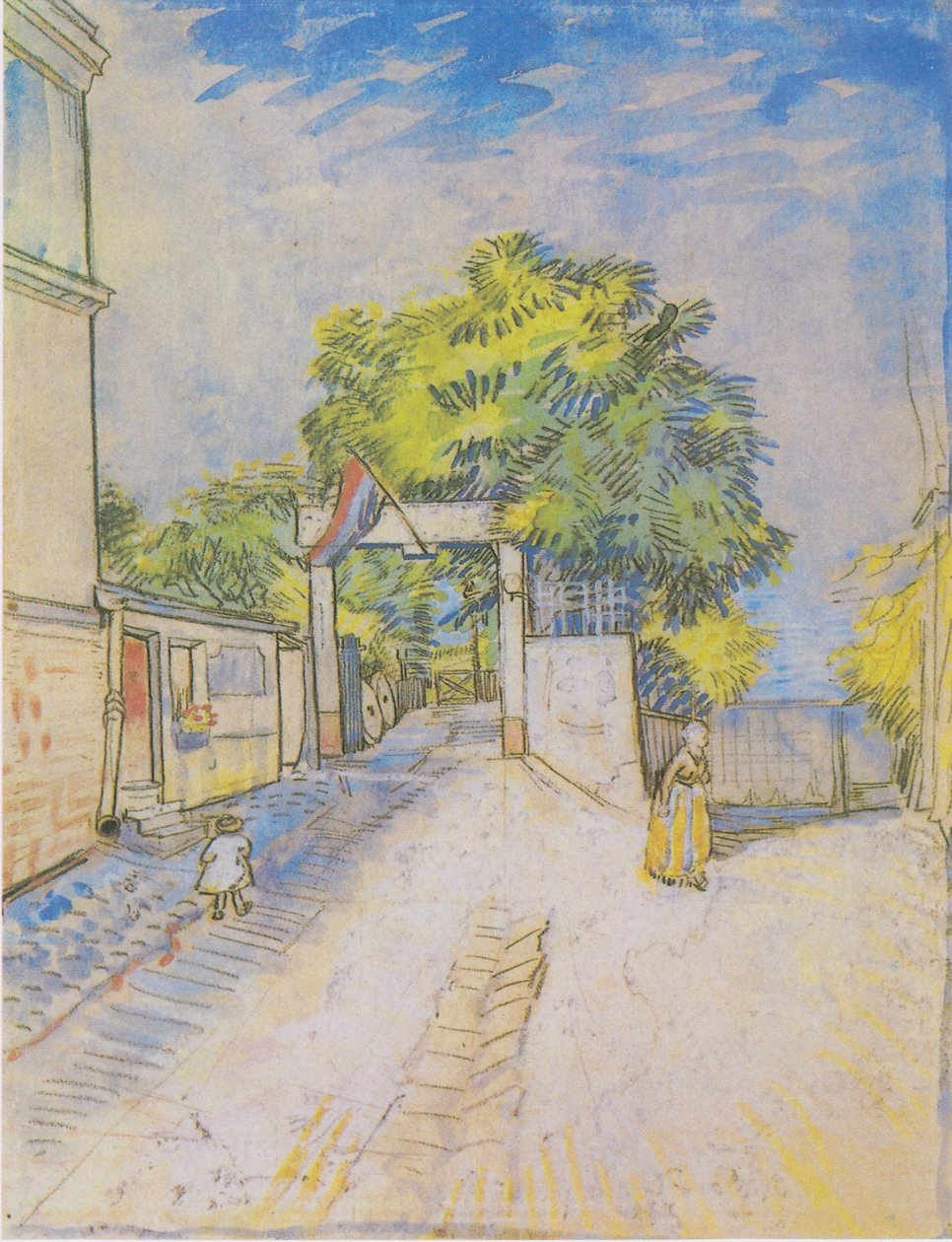 Chemin avec entrée à un point de vue - Vincent van Gogh