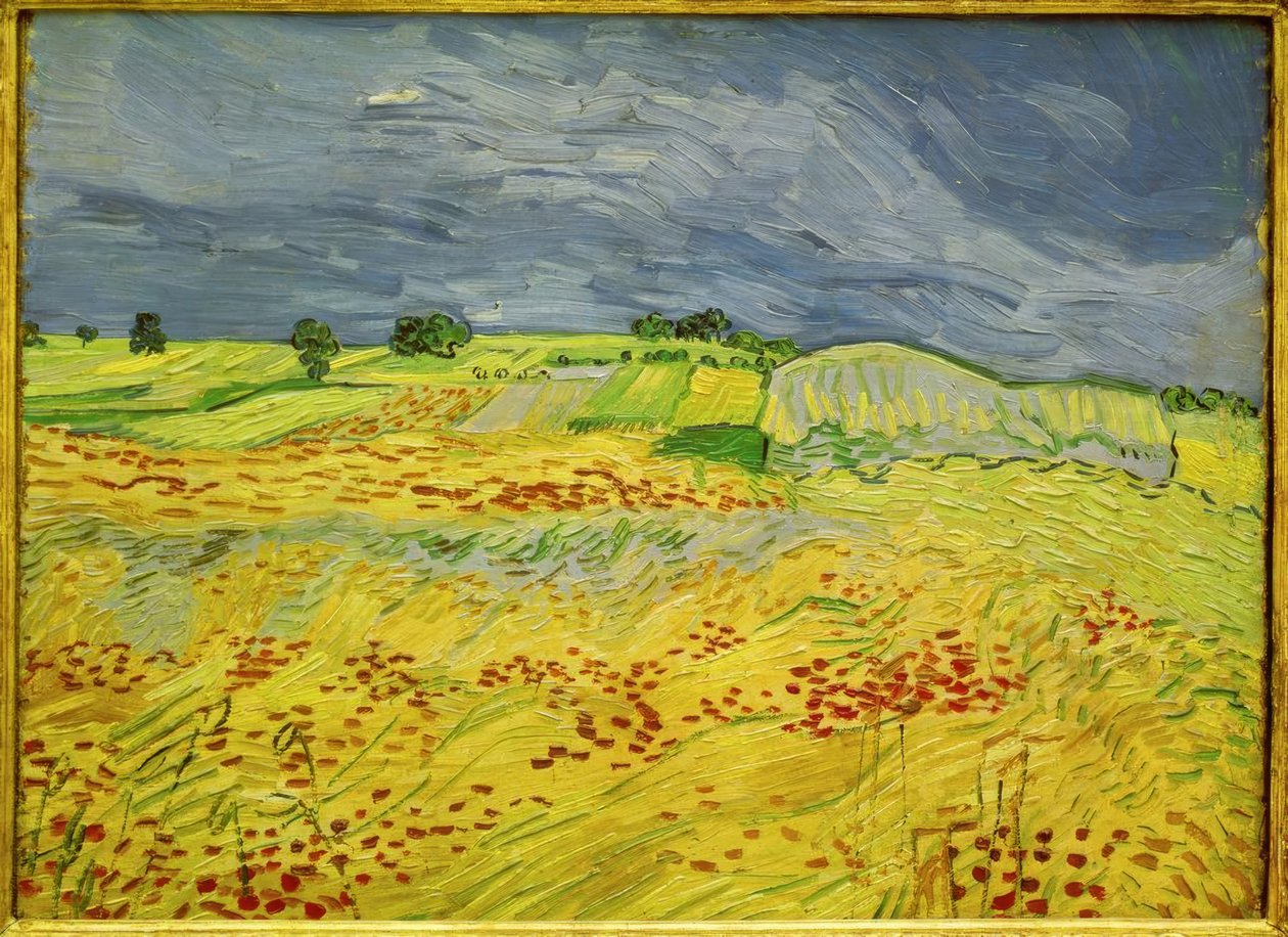 Champ de blé sous un ciel orageux - Vincent van Gogh