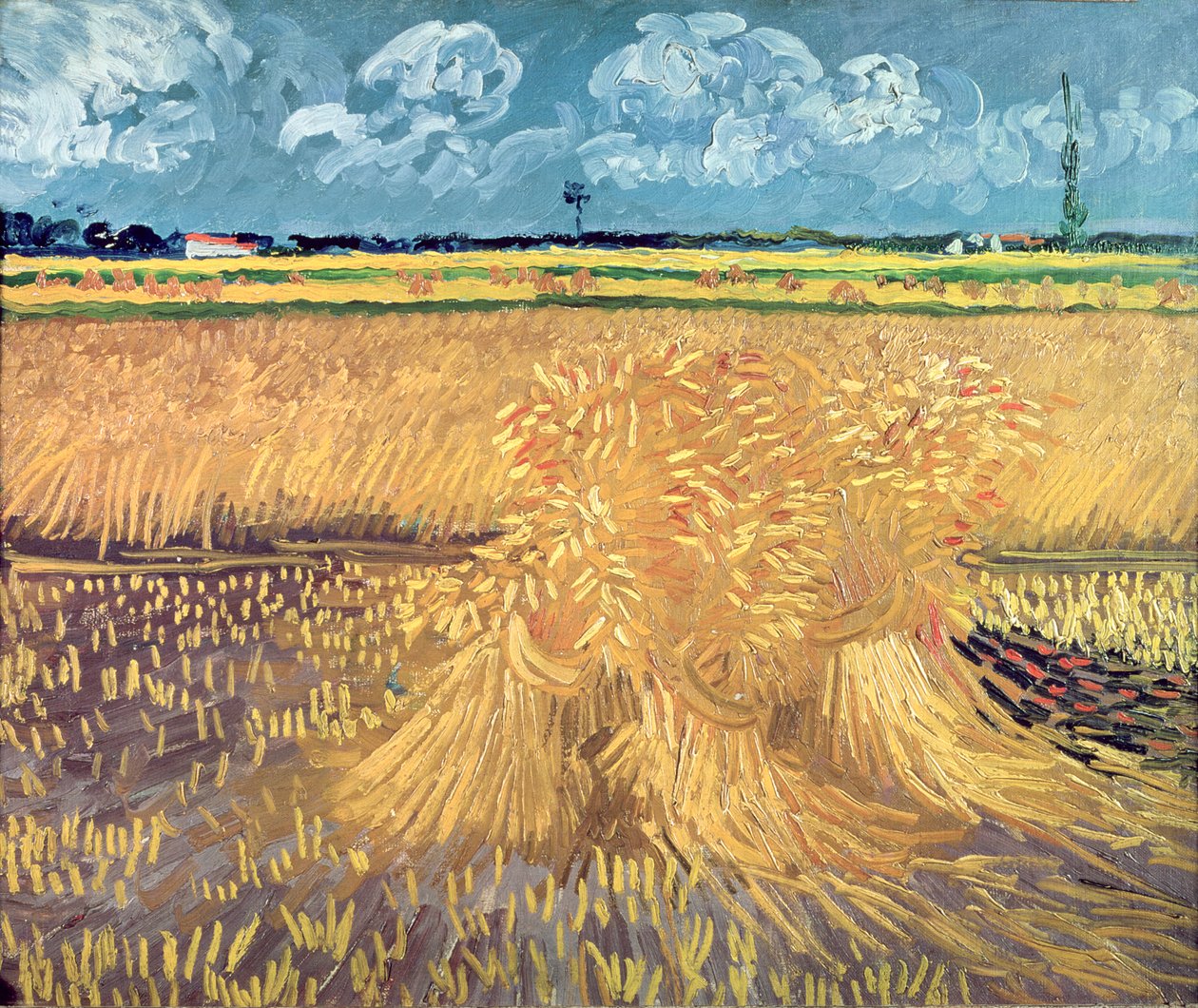 Champ de blé avec gerbes, 1888 - Vincent van Gogh
