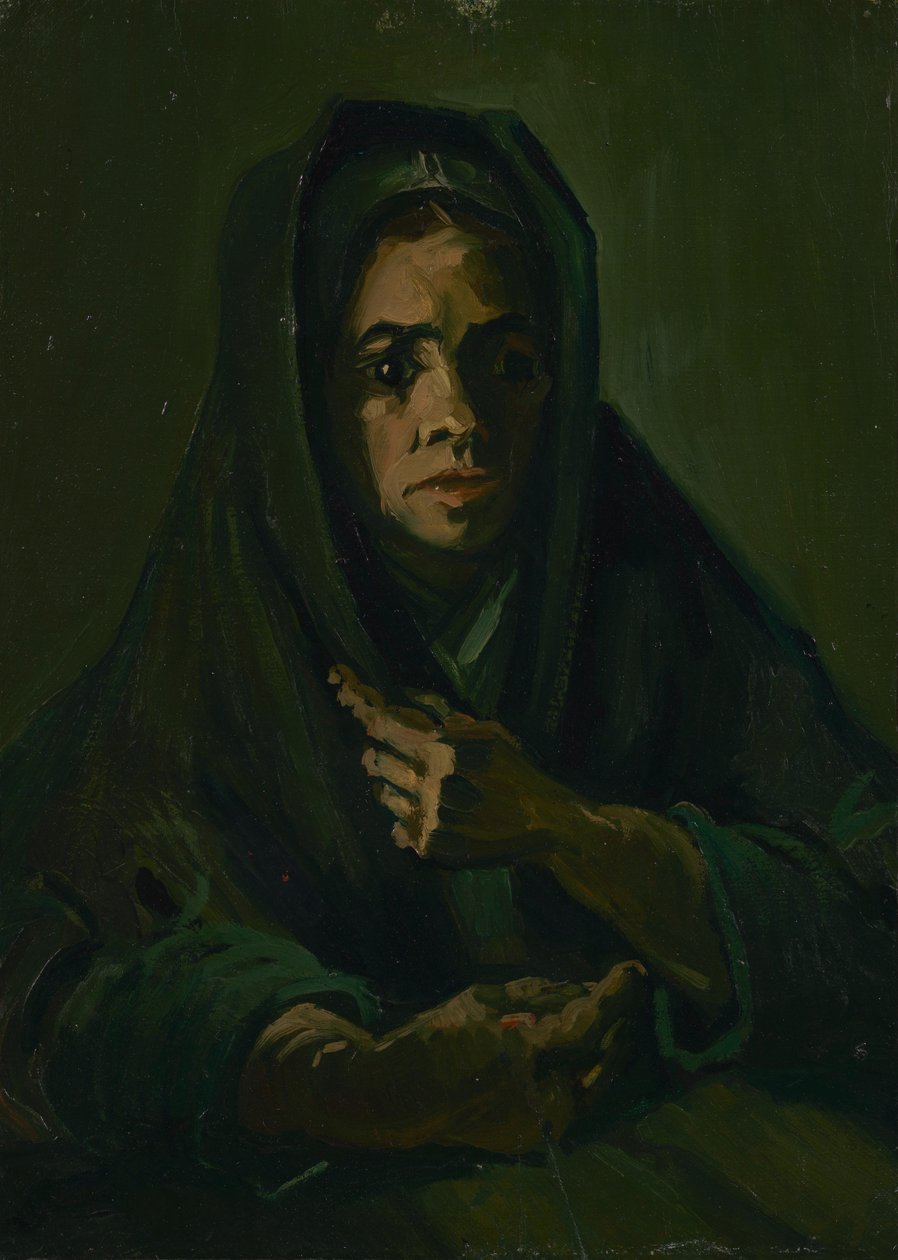Femme avec un châle de deuil - Vincent van Gogh
