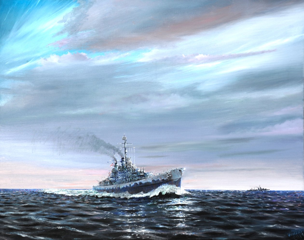 USS Atlanta patrouille Guardalcanal 1942 - Vincent Alexander Booth