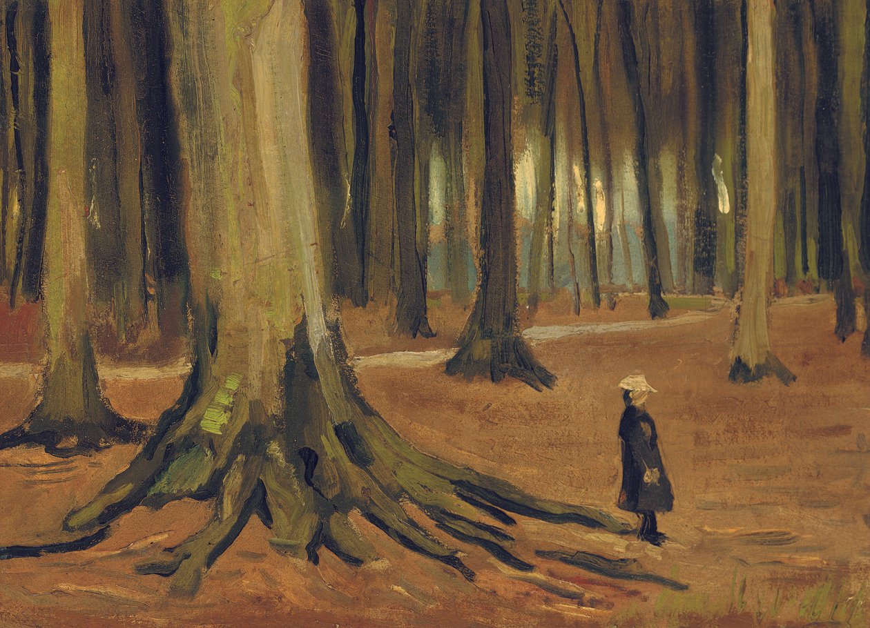 Une fille dans un bois, 1882 - Vincent van Gogh