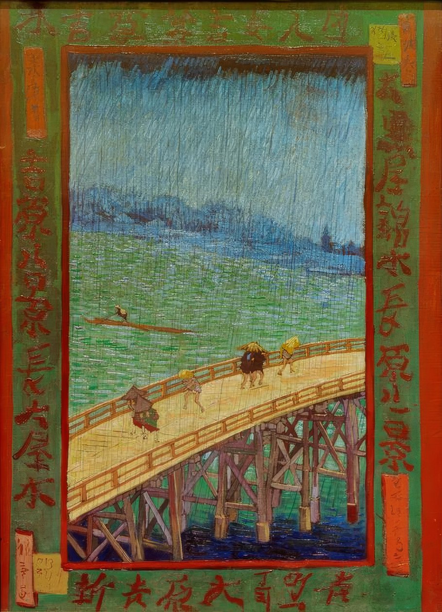 Pont sous la pluie - Vincent van Gogh